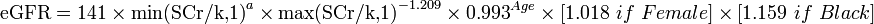 GFR Formula