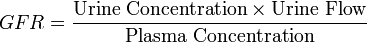 GFR Formula Calculate GFR